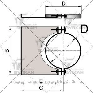 Фото Элемент крепления к стене DHSH d 104 полированный