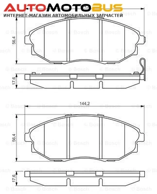 Фото Комплект тормозных дисковых колодок Bosch 0 986 495 353