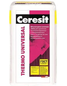 Фото Клей для теплоизоляции Ceresit Thermo Universal 25 кг