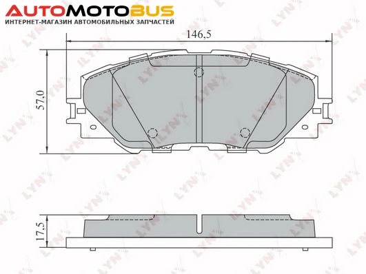 Фото Комплект тормозных дисковых колодок LYNXauto BD-7572