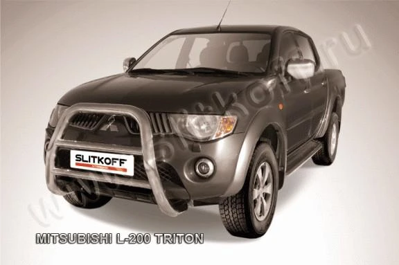 Фото Slitkoff Кенгурятник d76 высокий Mitsubishi L 200 Triton