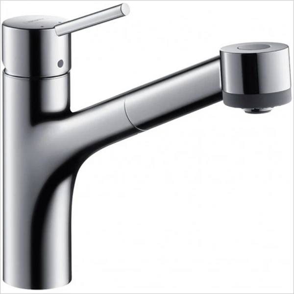 Фото Hansgrohe Kitchen 73860000 M5216-H170 Кухонный смеситель, однорычажный, с вытяжным душем, хром