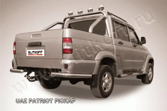 Фото Slitkoff Уголки d76 черные UAZ Patriot Picap