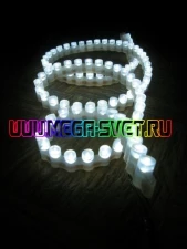 Фото Гибкая герметичная светодиодная лента, цвет белый, IP68, 96LED, 1м.