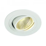 фото NEW TRIA LED DL ROUND SET, светодиодный точечный светильник с COB LED 6.2Вт, 3000K, 38°, 600lm, с блоком питания, белый | 113901 SLV