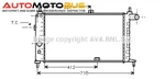 фото Радиатор охлаждения двигателя AVA QUALITY COOLING OL2064