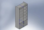фото Шкаф из ЛДСП и стекла для магазина