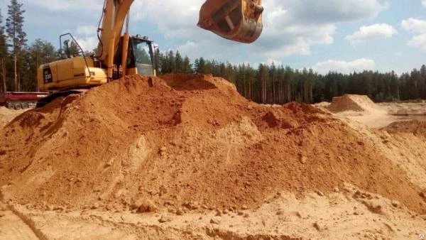 Фото Песок природный мытый строительный