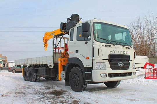 Фото Hyundai HD250 (15 000кг) с КМУ Soosan 746L (7300кг)