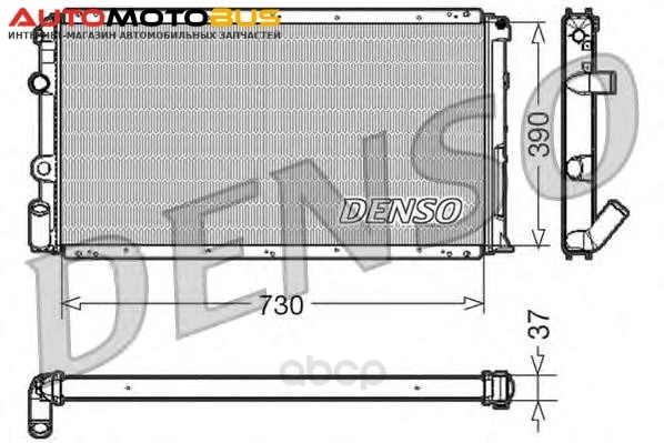 Фото Радиатор охлаждения двигателя DENSO DRM23091