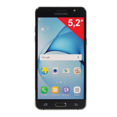 Фото Смартфон SAMSUNG Galaxy J5, 2SIM, 5,2", 4G(LTE), 5/13Мп, 16Гб, microSD, черный, пласти