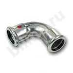 фото Пресс - фитинг отвод 90° короткий 124002A89 Sanha Therm 24002A