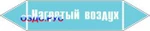 фото Наклейка для маркировки трубопровода “нагретый воздух” (пленка