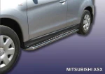 фото Slitkoff Защита порогов d42 с листом Mitsubishi ASX