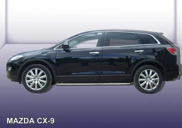 Фото Slitkoff Защита порогов d76 труба Mazda CX 9 2007