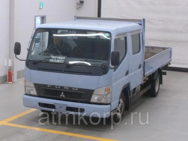 Фото Грузовик двухкабинник бортовой MITSUBISHI CANTER кузов FE82D гв 2008 кабина 6 мест груз 2 тн пробег 98 т.км