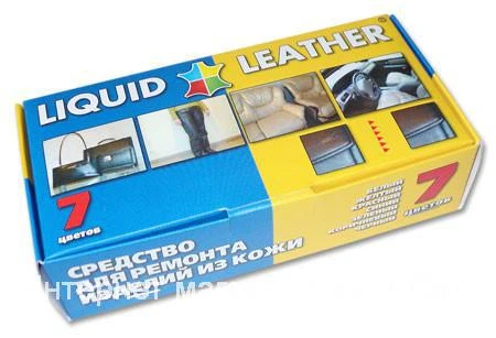 Фото Жидкая Кожа Liquid Leather клей краска для ремонта изделий из эко кожи и кожзама