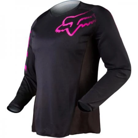 Фото Мотоджерси женская Fox Blackout Womens Jersey Black/Pink XL (12337-285-XL)