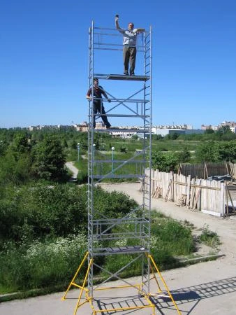 Фото Вышка-тура алюминиевая; площадка 0,7*2,0(м); тип: "ВТА700".