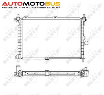 Фото Радиатор охлаждения двигателя NRF 55308