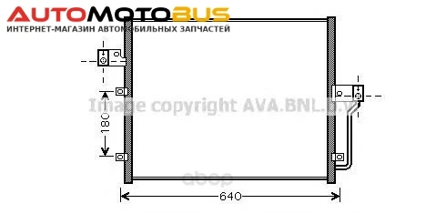 Фото Радиатор охлаждения двигателя Ava DW5082