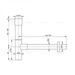 фото Сифон для раковины AlcaPlast DESIGN A402 трубный