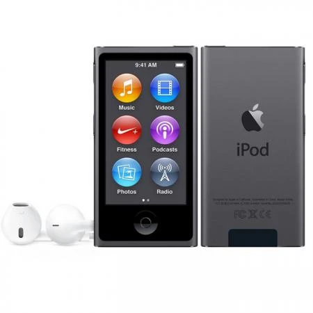 Фото Apple Плеер Apple iPod nano 7 16Gb Space Grey (MKN52)