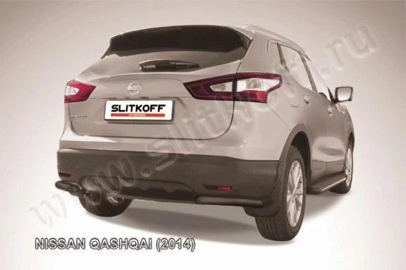 Фото Slitkoff Уголки d57 черные NISSAN QASHQAI (2014)