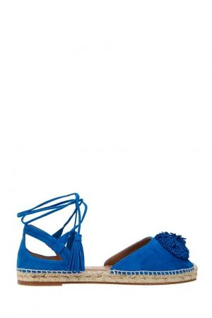 Фото Aquazzura Замшевые туфли Sunshine Espadrille Flat