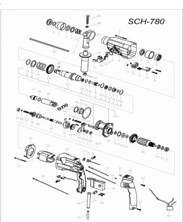 Фото Stayer Ударник перфоратора Stayer SCH-780 (рис.31)