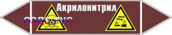 Фото Наклейка для маркировки трубопровода “акрилонитрил” (пленка