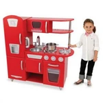 Фото №3 Игрушка кухня из дерева "Винтаж", цвет Красный (Red Vintage Kitchen) (53173_KE)