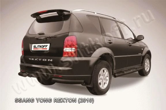 Фото Slitkoff Уголки d76 черные SsangYong REXTON (2010)