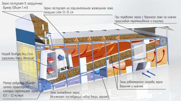 Фото Зерносушилка МИГ конвейерного типа 30