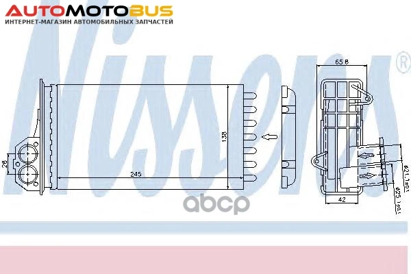 Фото Радиатор печки Nissens 72941