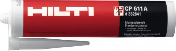 Фото CP 611A HILTI Противопожарная терморасширяющаяся мастика черная 310 мл арт.220351