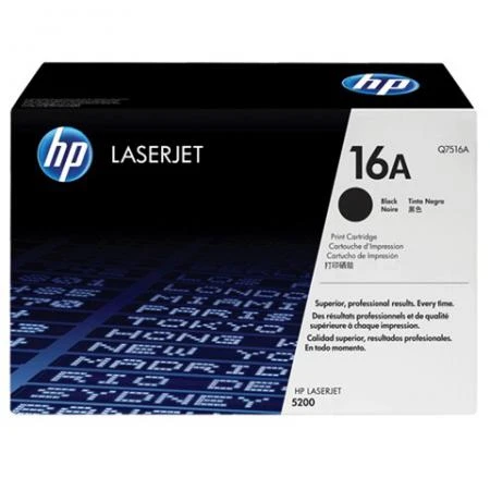 Фото Картридж лазерный HP (Q7516A) LaserJet 5200 и другие, оригинальный, ресурс 12000 стр.