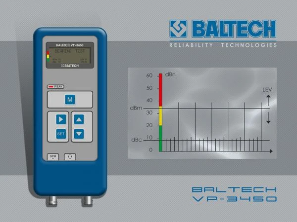 Фото BALTECH VP-3450 - прибор для диагностики подшипников качения методом ударных импульсов