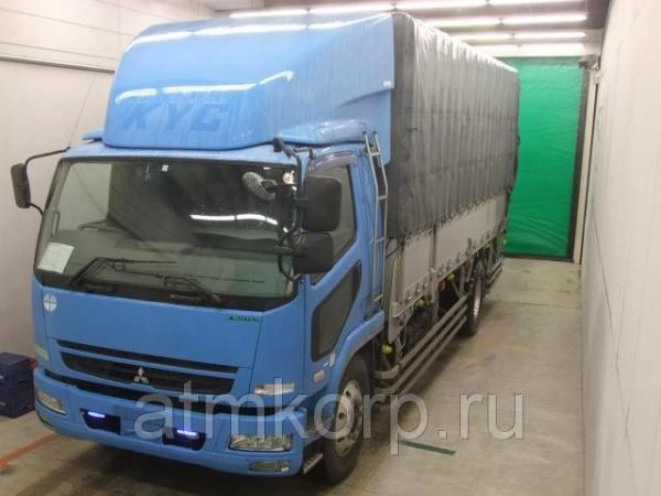 Фото Грузовик тентованный бортовой MITSUBISHI FUSO гв 2009 борт 7 тн длина 6,61 м пробег 128 т.км