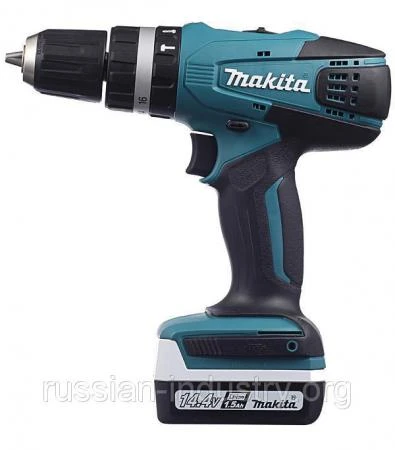 Фото Дрель-шуруповерт аккумуляторная ударная Makita HP347DWE 14.4 В 1.5 Ач 30 Нм Li-Ion