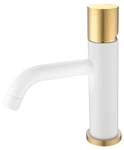 фото Boheme Stick 121-WG.2 Смеситель для умыв. низ. WHITE TOUCH GOLD