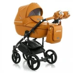 фото Коляска 2в1 BeBe-Mobile Ravenna Deluxe V206 кожа 100 % оранжевая