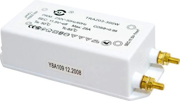 Фото Трансформатор электронный понижающий 230V/12V 300W TRA203; 21038