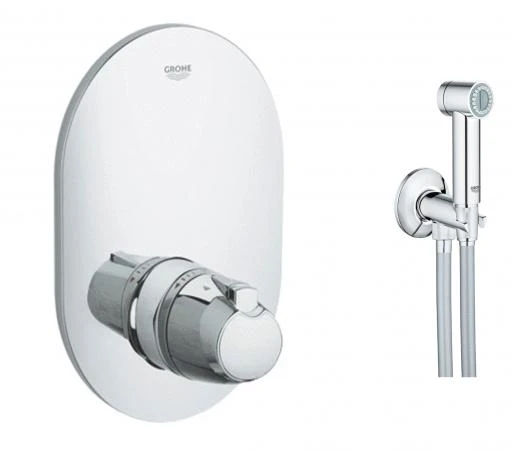 Фото Гигиенический душ с термостатом Grohe Grohtherm 3000 встраиваемый 19356263