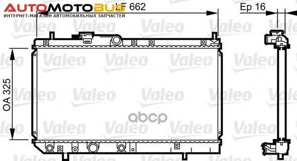 Фото Радиатор системы охлаждения Valeo 731620