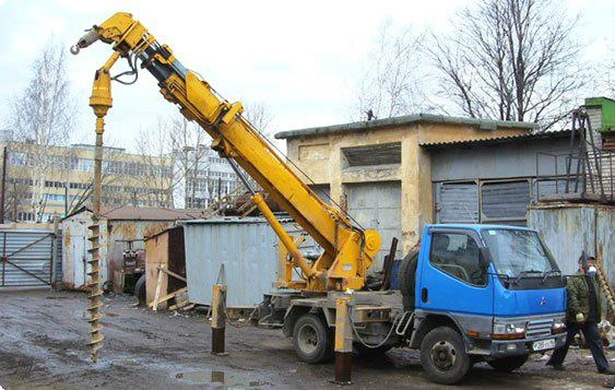 Фото Услуги ямобура. Установка опор.