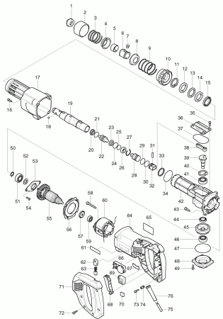 Фото Пружина Makita кольцо мет. зажима SDSplus HR 2400 с 11.98г. HK0500C п.5