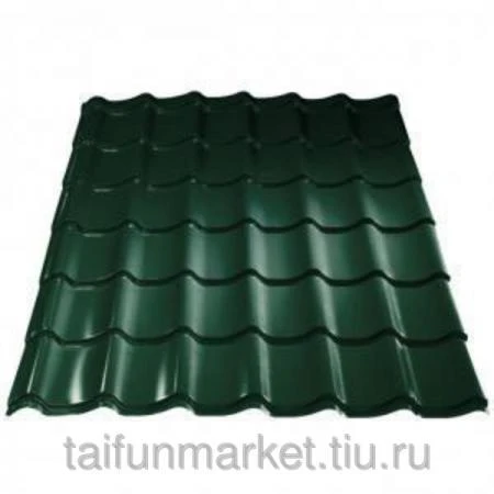 Фото Металлочерепица Grand Line Classic Solano Juniper Green