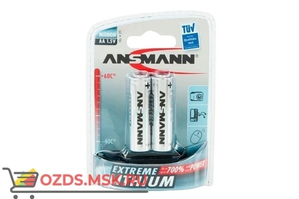 Фото ANSMANN FR6 BL2 EXTREME LITHIUM Элемент питания