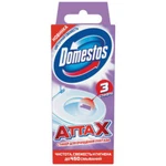 фото Освежитель/очиститель для унитаза/писсуара DOMESTOS Attax (Аттакс), 3 шт. х 10 г, "Цветочная свежесть", стикер